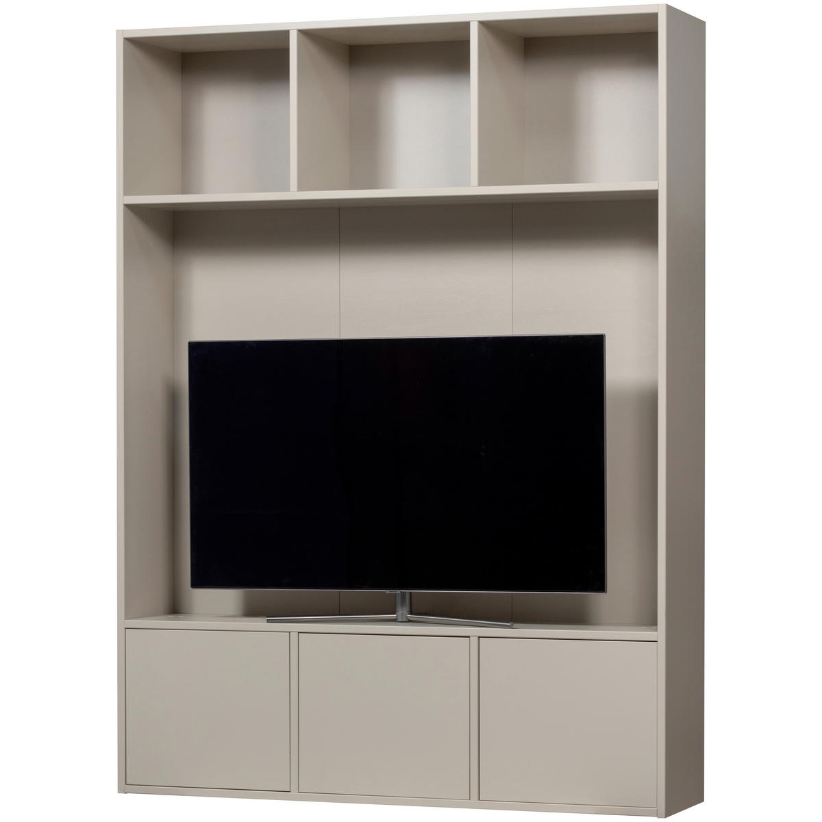 WOHNWAND  in Grau  160/215/40 cm  - Grau, Design, Holz (160/215/40cm) - Livetastic