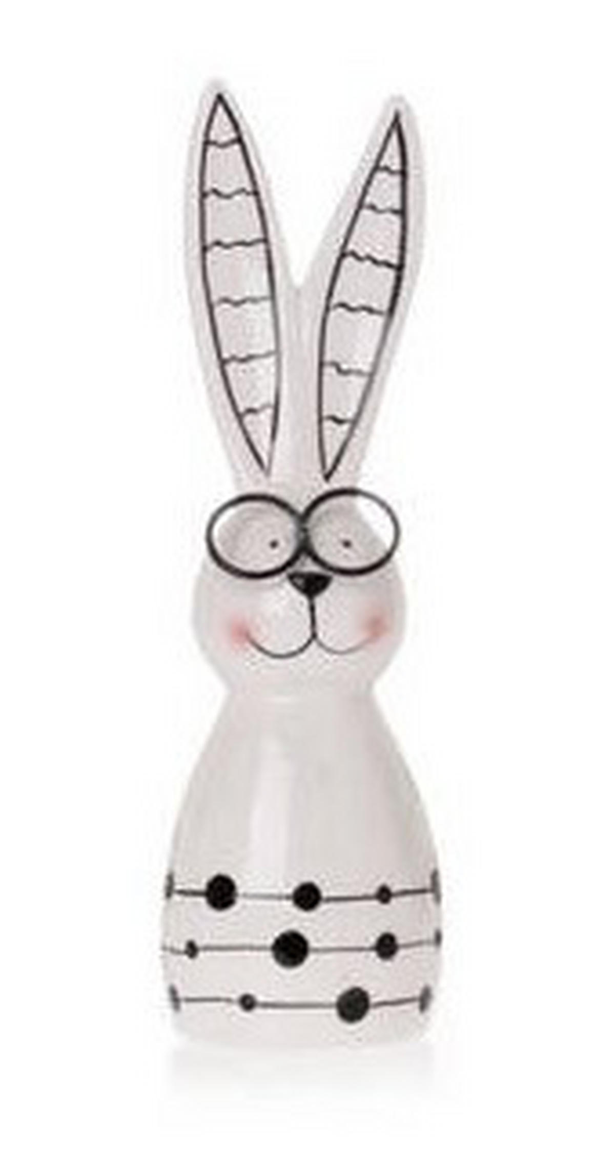 DEKOHASE - Schwarz/Weiß, LIFESTYLE, Keramik (5,5/5,5/19,5cm)