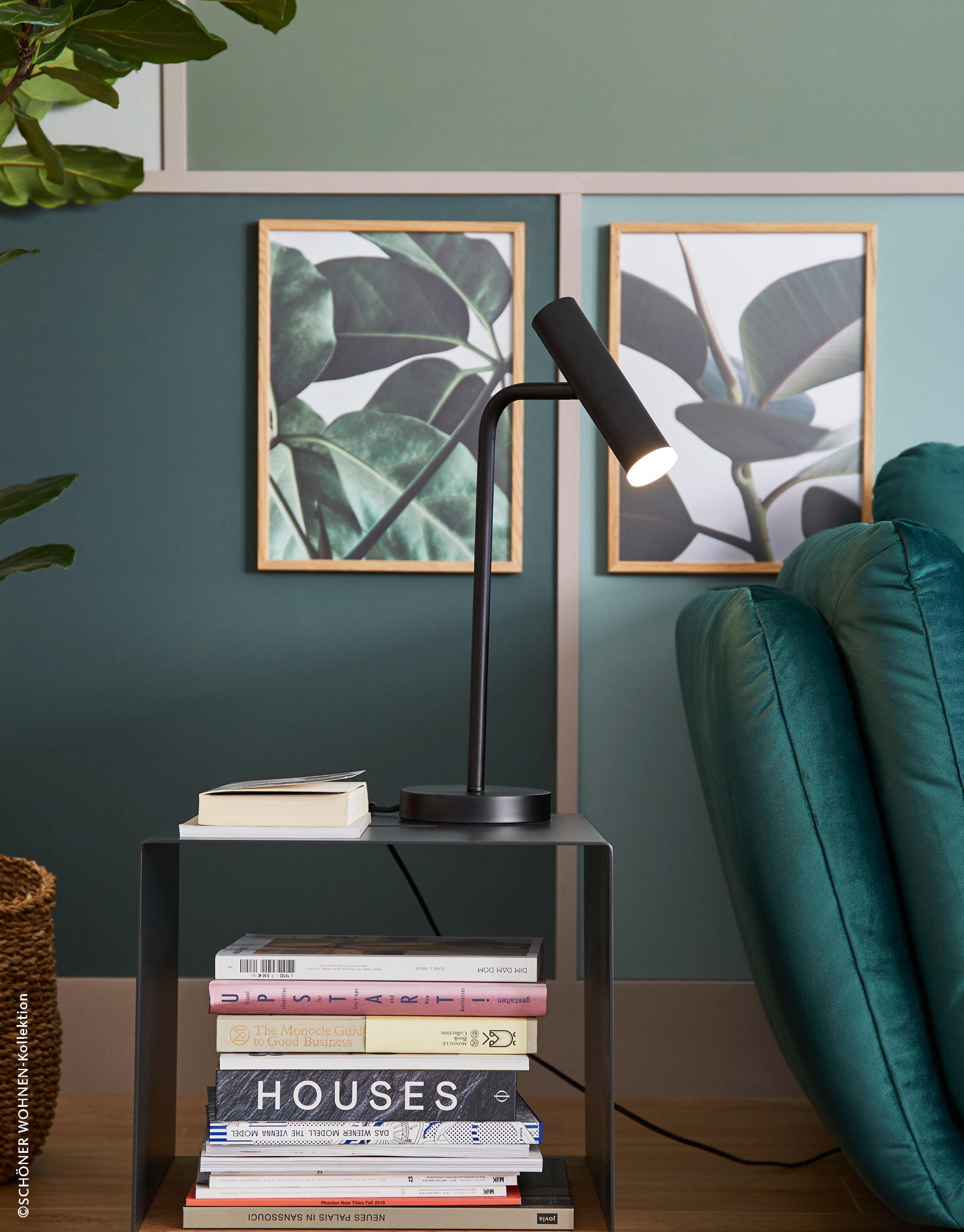 LED-TISCHLEUCHTE Stina 850299 - Schwarz, Design, Metall (14/48cm) - Schöner Wohnen