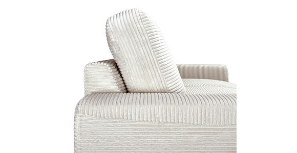 ECKSOFA Naturfarben Cord Rückenkissen, Bettkasten, Schlaffunktion, Rücken echt, Liegefläche im Originalstoff  - Schwarz/Naturfarben, KONVENTIONELL, Textil/Metall (150/240cm) - Carryhome