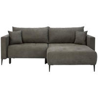 KUTNA GARNITURA tekstil  boje blata   - boje blata/crna, Konvencionalno, tekstil/metal (226/155cm) - Carryhome