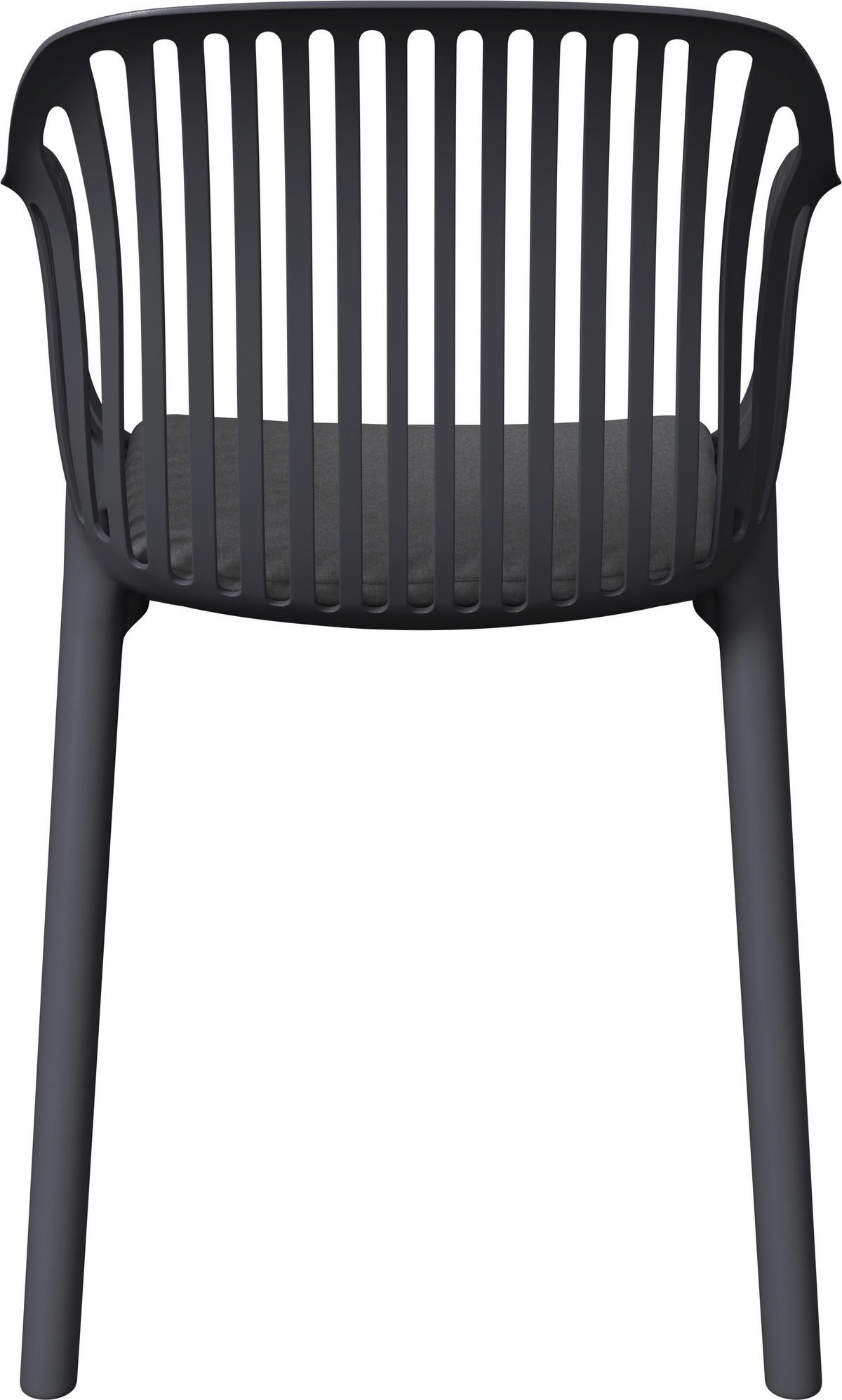 STAPELSESSEL Anthrazit  - Anthrazit, Basics, Kunststoff/Textil (55/80/60cm) - Ambia Garden