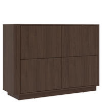 KOMMODE Sand Minimal, 124,4/89,5/40 cm,  - Walnussfarben, Design, Holzwerkstoff (124,4/89,5/40cm) - MID.YOU