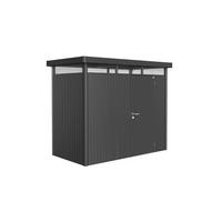 GERÄTEHAUS 275/222/155 cm  - Dunkelgrau, Design, Metall (275/222/155cm) - Biohort