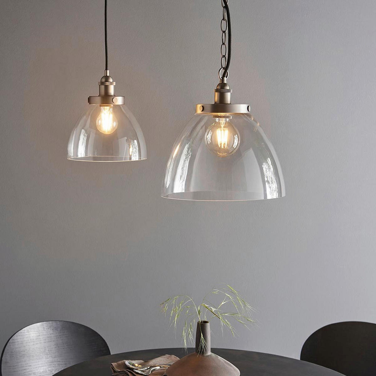 HÄNGELEUCHTE Endon Hansen 33/45-152 cm   - Klar, KONVENTIONELL, Glas (33/45-152cm) - ENDON