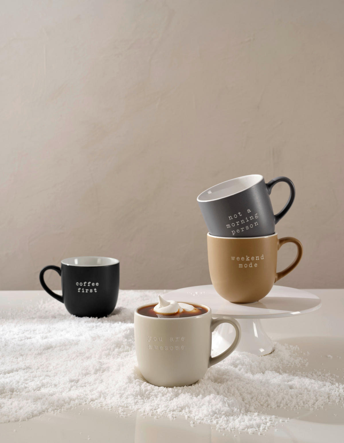 BECHER hey!    - Beige, Basics, Keramik (600ml) - ASA