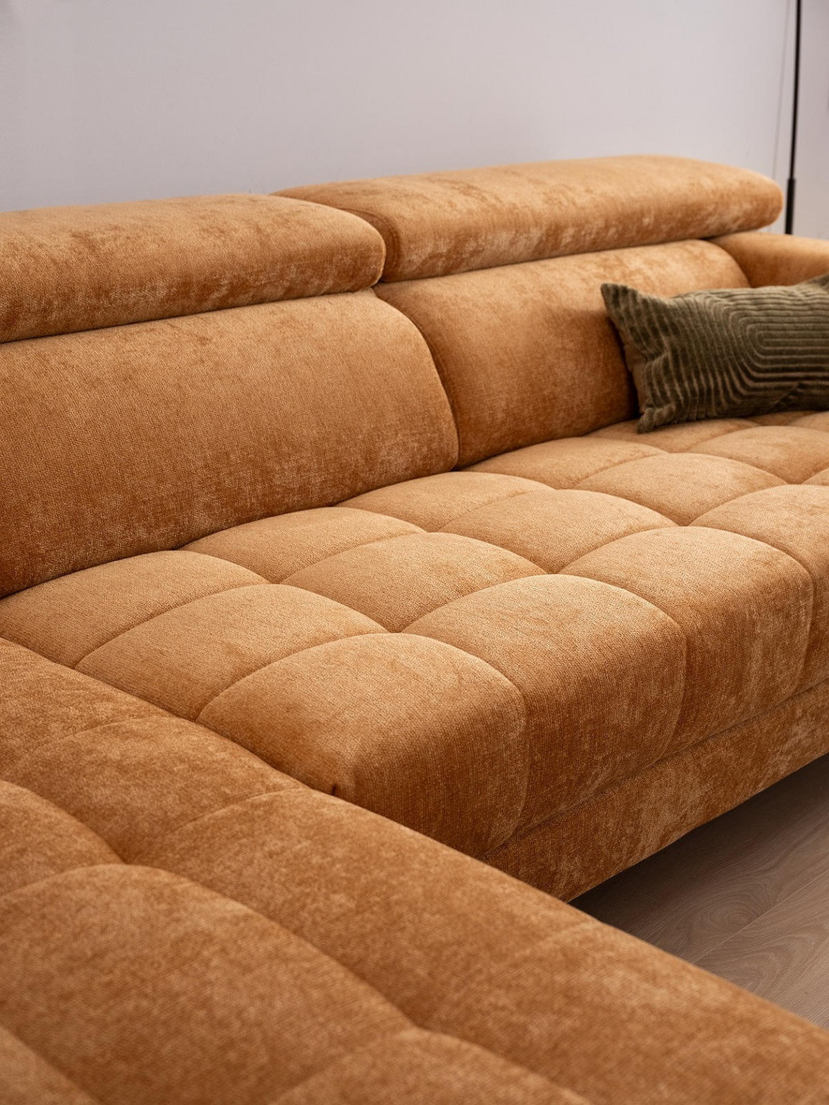 SAROKGARNITÚRA textil sárga  - sárga/fekete, Basics, textil (201/293cm) - Xora