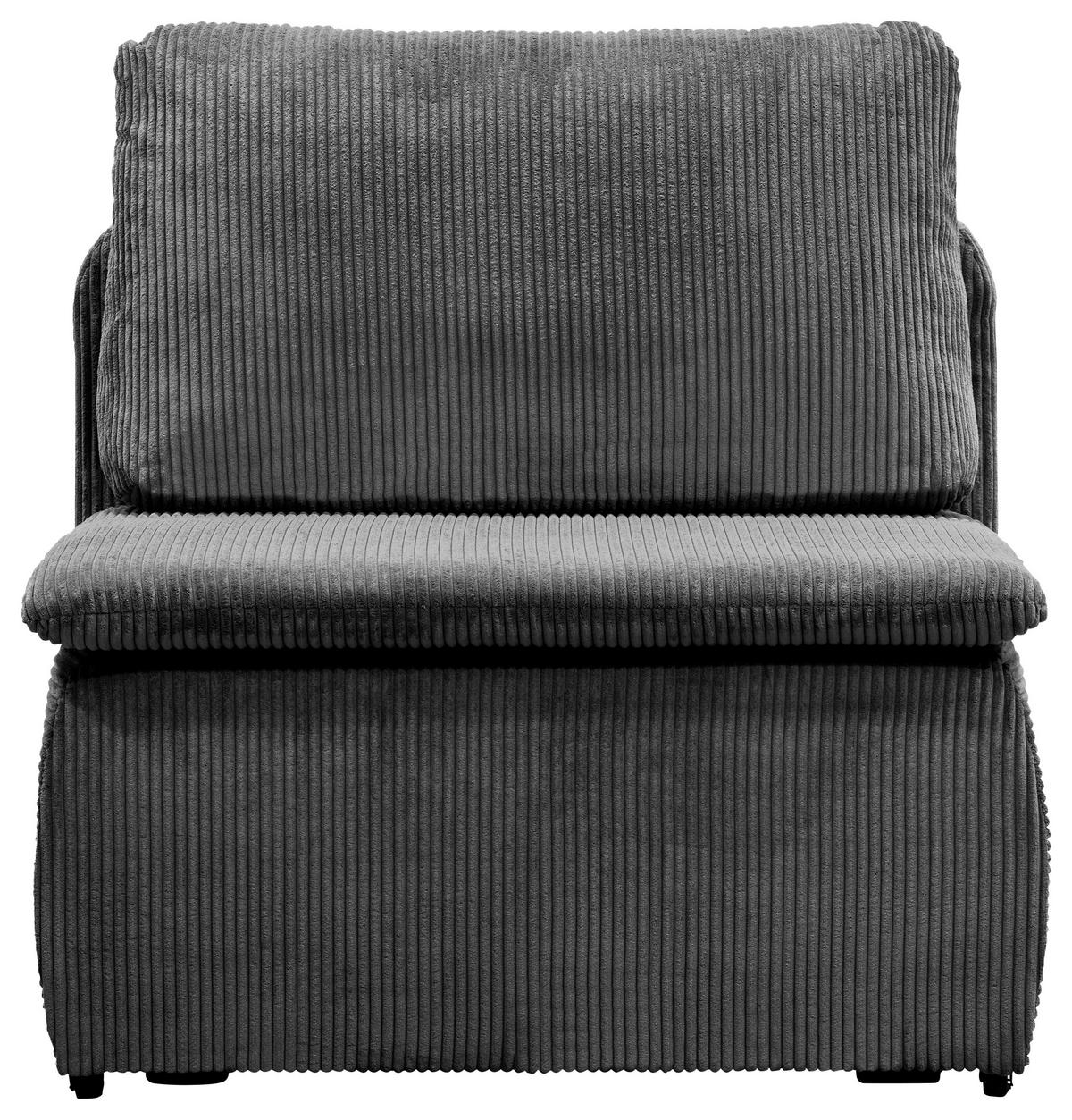 SCHLAFSESSEL Cord Dunkelgrau  - Dunkelgrau/Schwarz, KONVENTIONELL, Kunststoff/Textil (87/95/87cm) - Boxxx