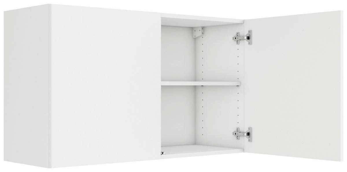 KÜCHENOBERSCHRANK 100/57,6/34,6 cm  in Weiß  - Weiß, Basics, Holzwerkstoff (100/57,6/34,6cm) - Optifit