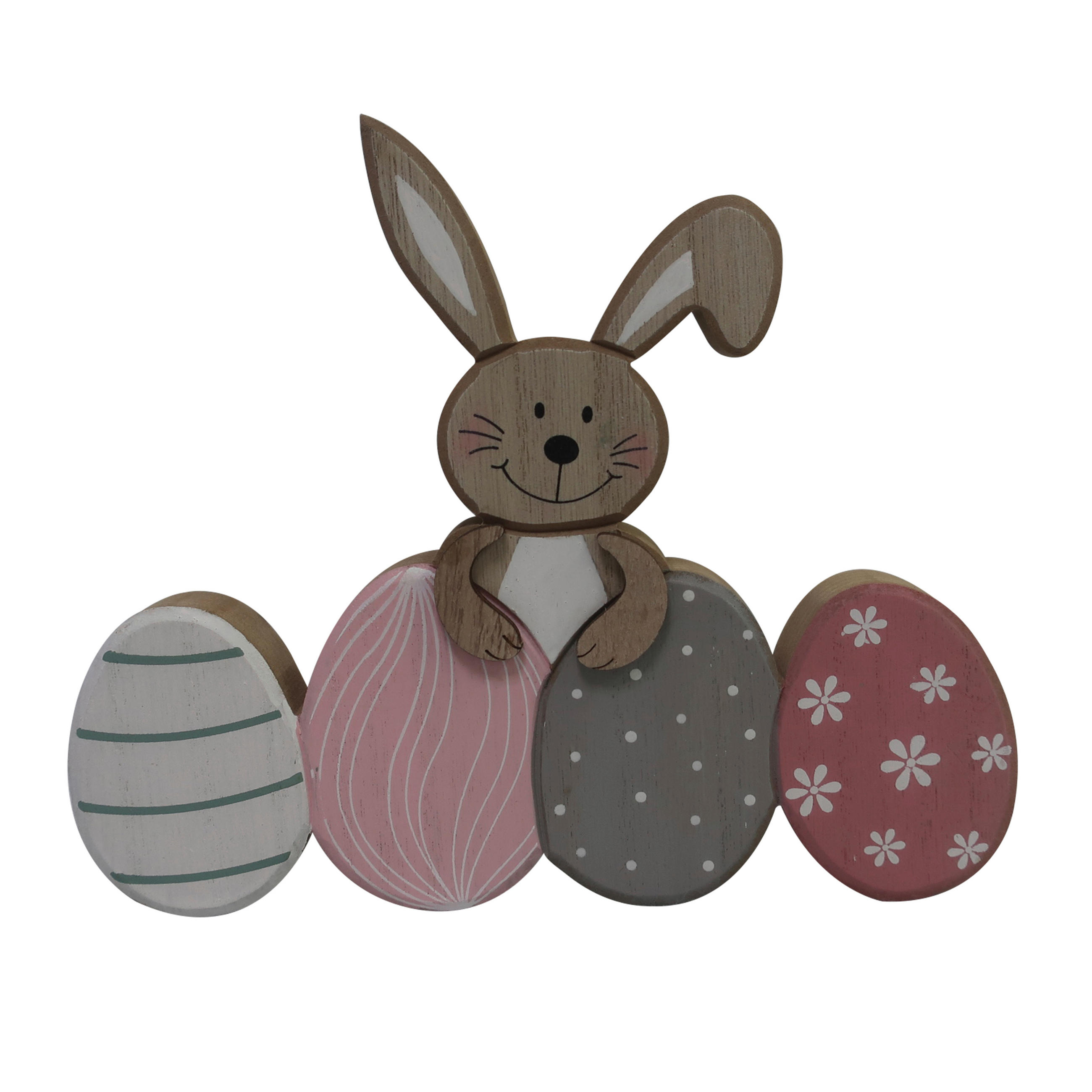 DEKOHASE - Pink/Naturfarben, LIFESTYLE, Holzwerkstoff (16,5/20cm)