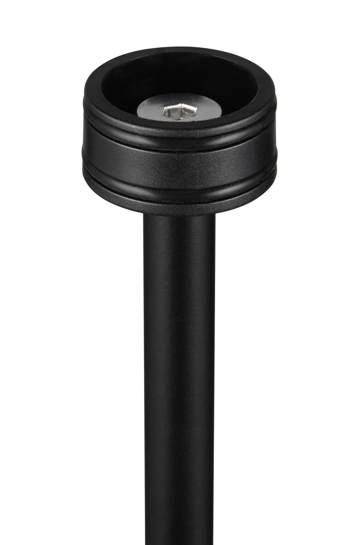 AKU STOJACÍ LAMPA, 13,5/123 cm  - černá, Design, kov (13,5/123cm)