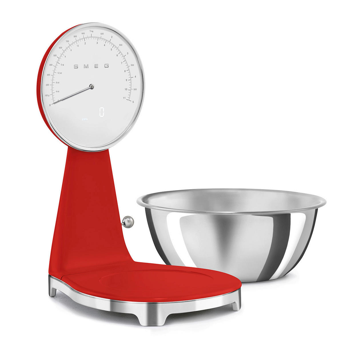 ELEKTRISCHE KÜCHENWAAGE 50's Style  - Rot, Trend, Kunststoff (18/31.5/25cm) - SMEG