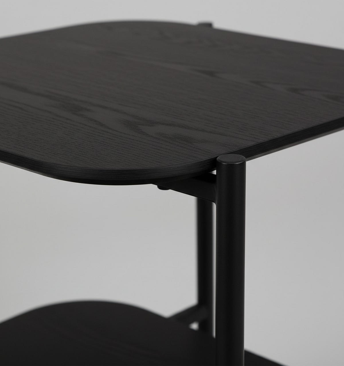 KONFERENČNÝ STOLÍK, čierna, drevo, kov, kompozitné drevo, 62,4/38,2/52 cm - čierna, Trend, kov/drevo (62,4/38,2/52cm) - Lomoco