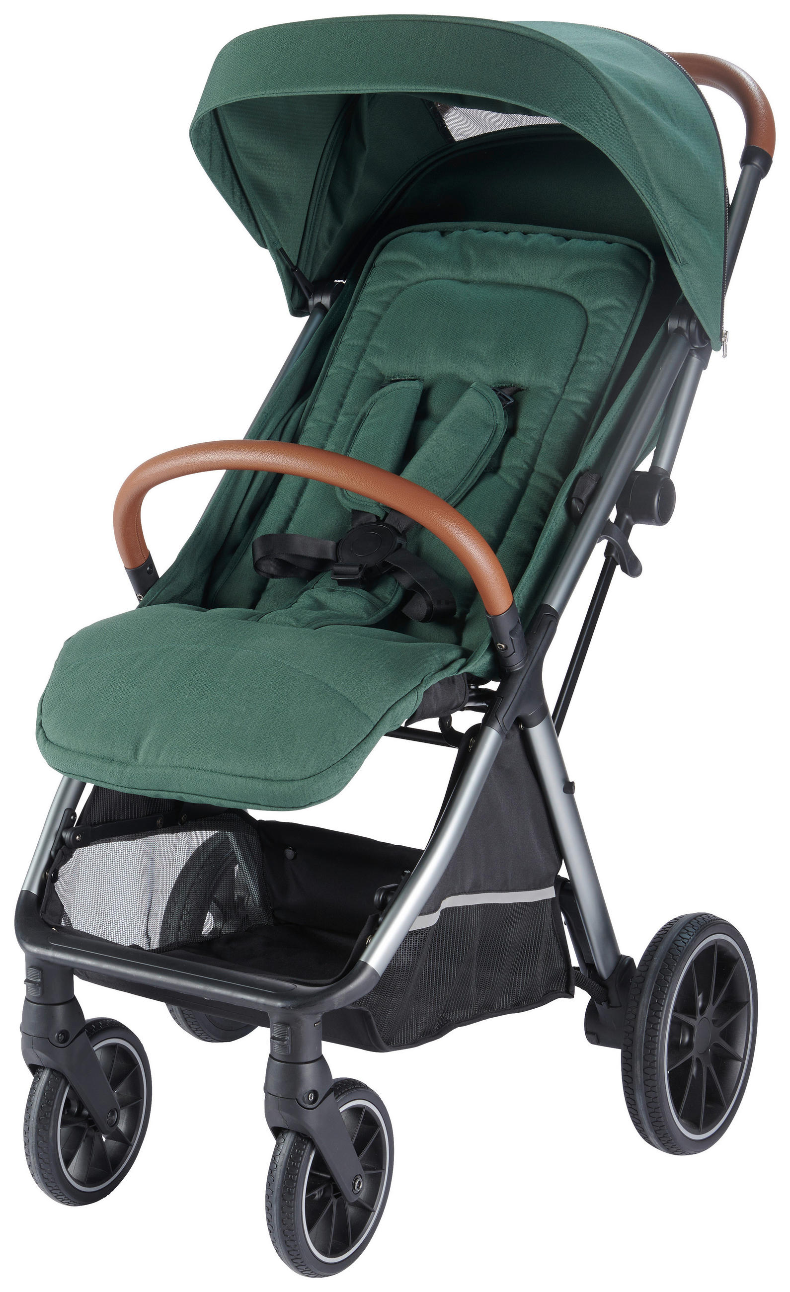 BUGGY  - Alufarben/Grün, Trend, Textil/Metall (58/108/86cm) - Jimmylee