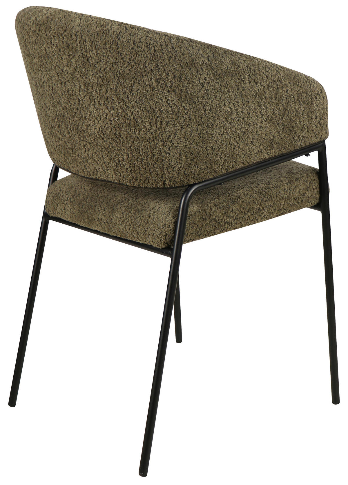 NASLANJAČ, les, kovina, tekstil zelena  - črna/zelena, Design, kovina/tekstil (58.0/84,5/55.5cm) - Hom`in