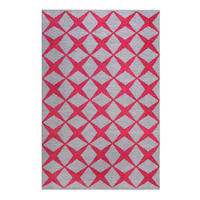 FLACHWEBETEPPICH 80/150 cm Caledon Bordeaux, Sandfarben  - Sandfarben/Bordeaux, KONVENTIONELL, Textil (80/150cm) - Esprit