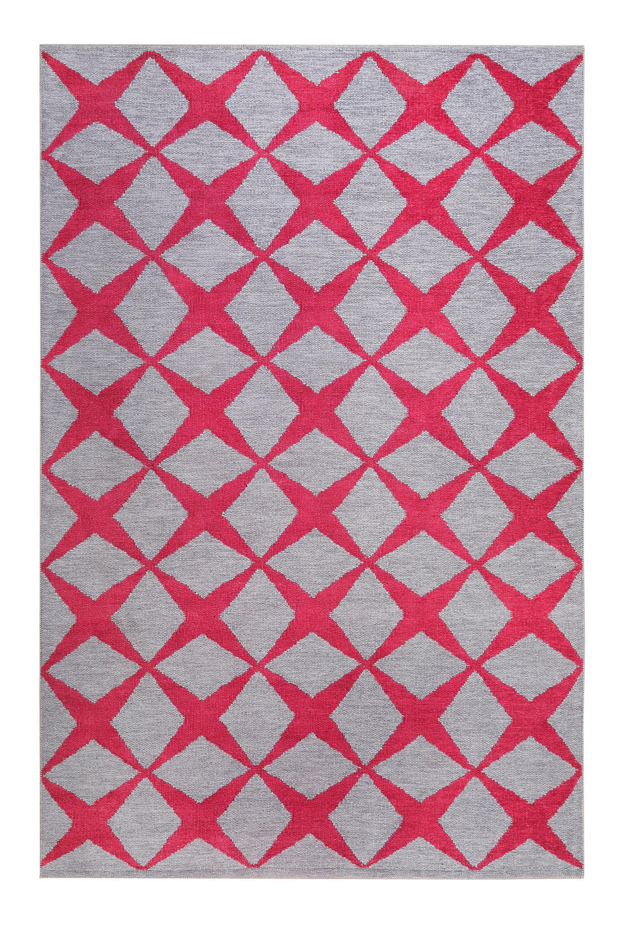 FLACHWEBETEPPICH 80/150 cm Caledon Bordeaux, Sandfarben  - Sandfarben/Bordeaux, KONVENTIONELL, Textil (80/150cm) - Esprit