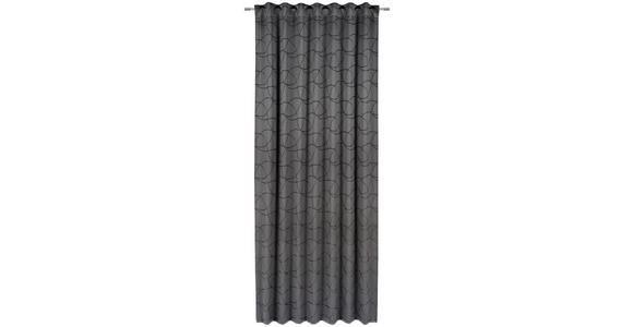 FERTIGVORHANG  blickdicht   140/245 cm  - Schwarz, KONVENTIONELL, Textil (140/245cm) - Dieter Knoll
