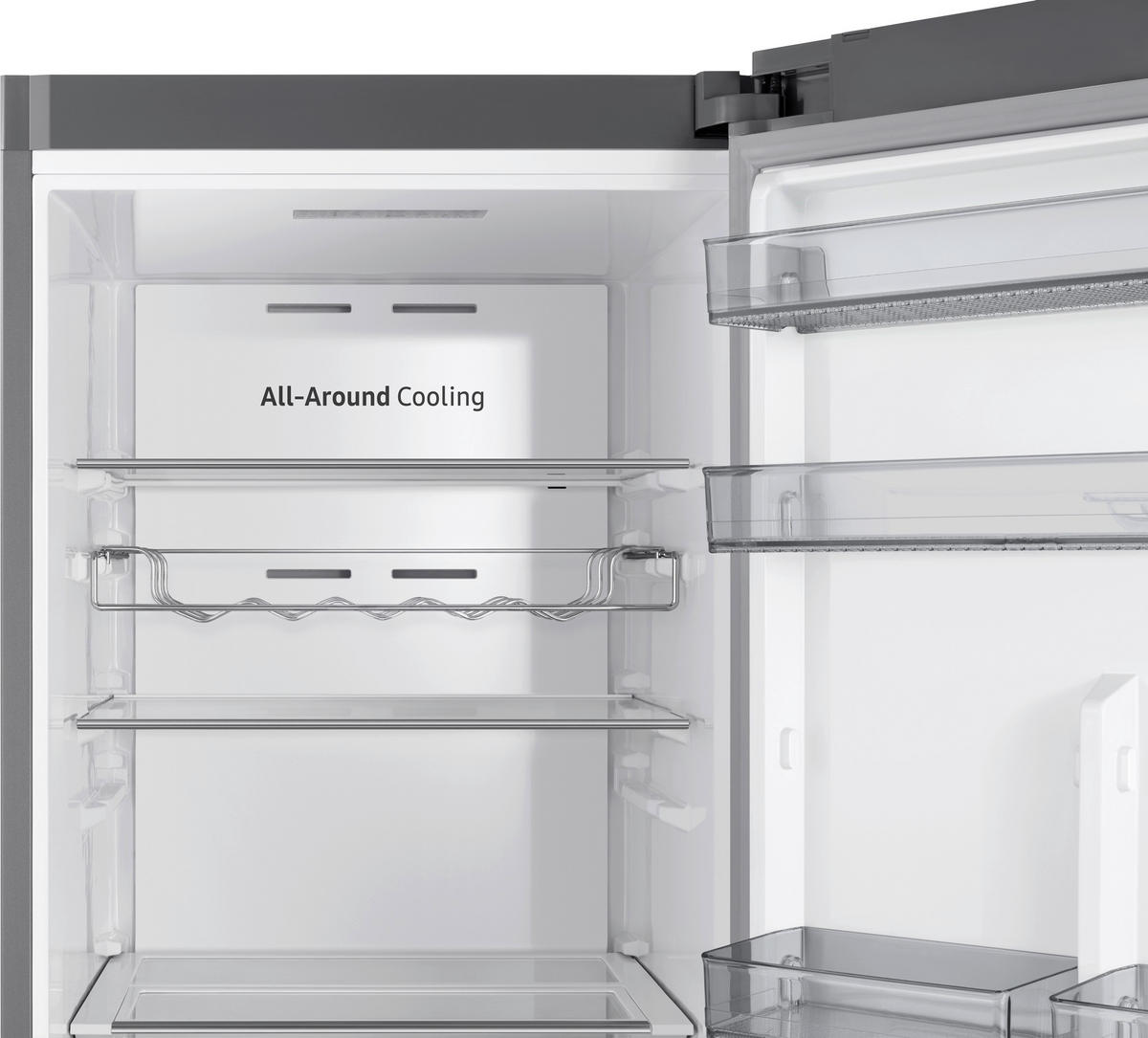 KÜHLSCHRANK 59,5/186/64,4 cm RR39C7BH6S9/EG  - Edelstahlfarben, Basics, Glas/Kunststoff (59,5/186/64,4cm) - Samsung