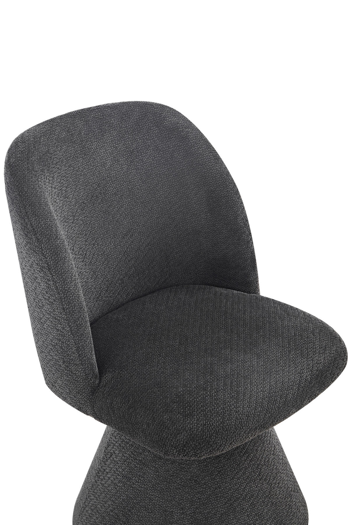 STUHL-SET 2 Stück  in Stahl Webstoff  - Anthrazit, MODERN, Textil/Metall (54/84/61cm) - MID.YOU