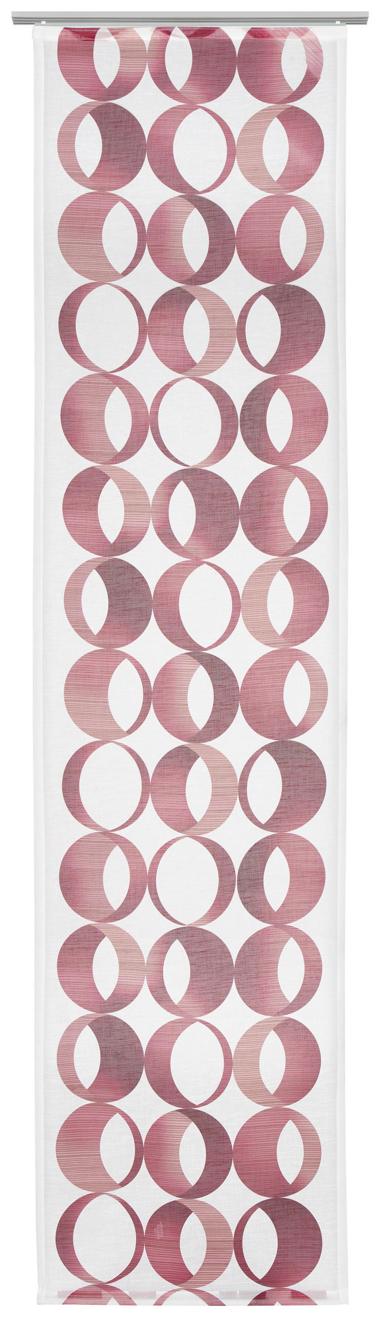 FLÄCHENVORHANG   halbtransparent  60/245 cm   - Rot, LIFESTYLE, Textil (60/245cm) - Novel