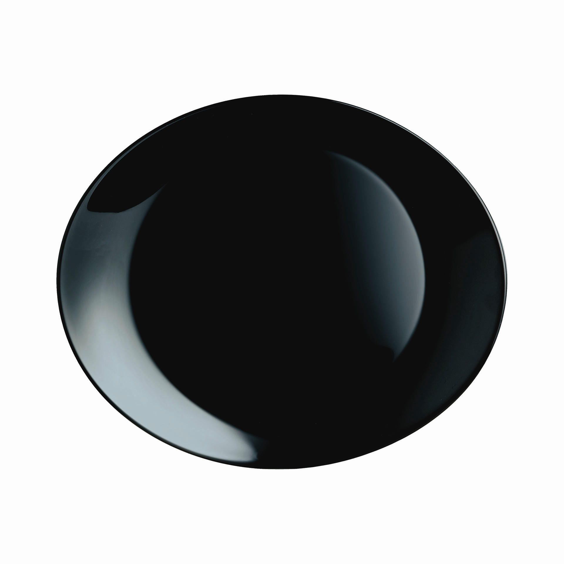 STEAKTALLRIK - svart, Basics, glas - Creatable