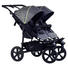 ZWILLINGSWAGEN TWIN TRAIL 2 - Schwarz/Grau, KONVENTIONELL, Textil/Metall (74/120/112cm) - TFK ZWILLINGSWAGEN TWIN TRAIL 2 - Schwarz/Grau, KONVENTIONELL, Textil/Metall (74/120/112cm) - TFK