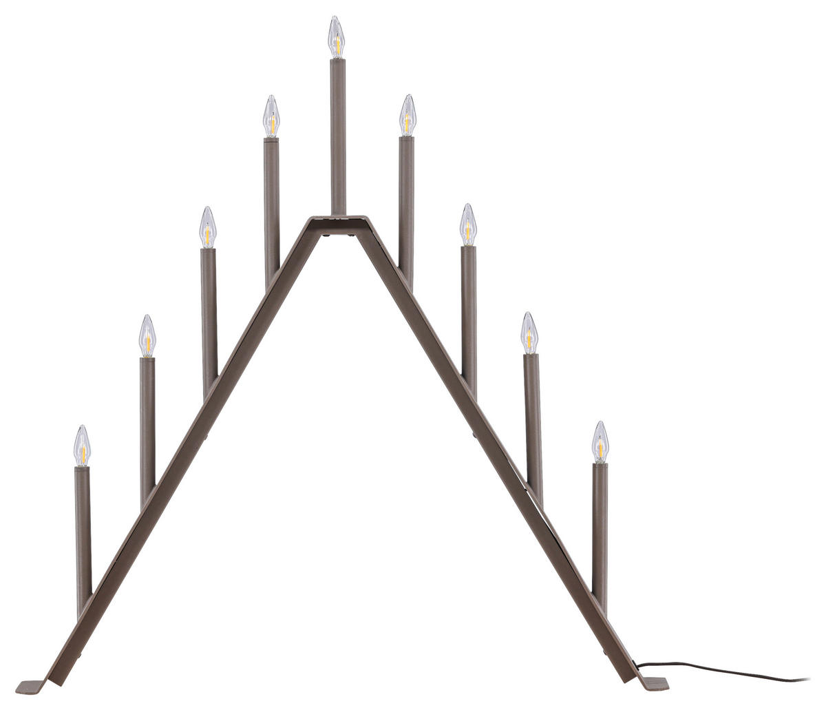 WEIHNACHTSPYRAMIDE  - Braun, Basics, Metall (64/64/9cm) - P & B