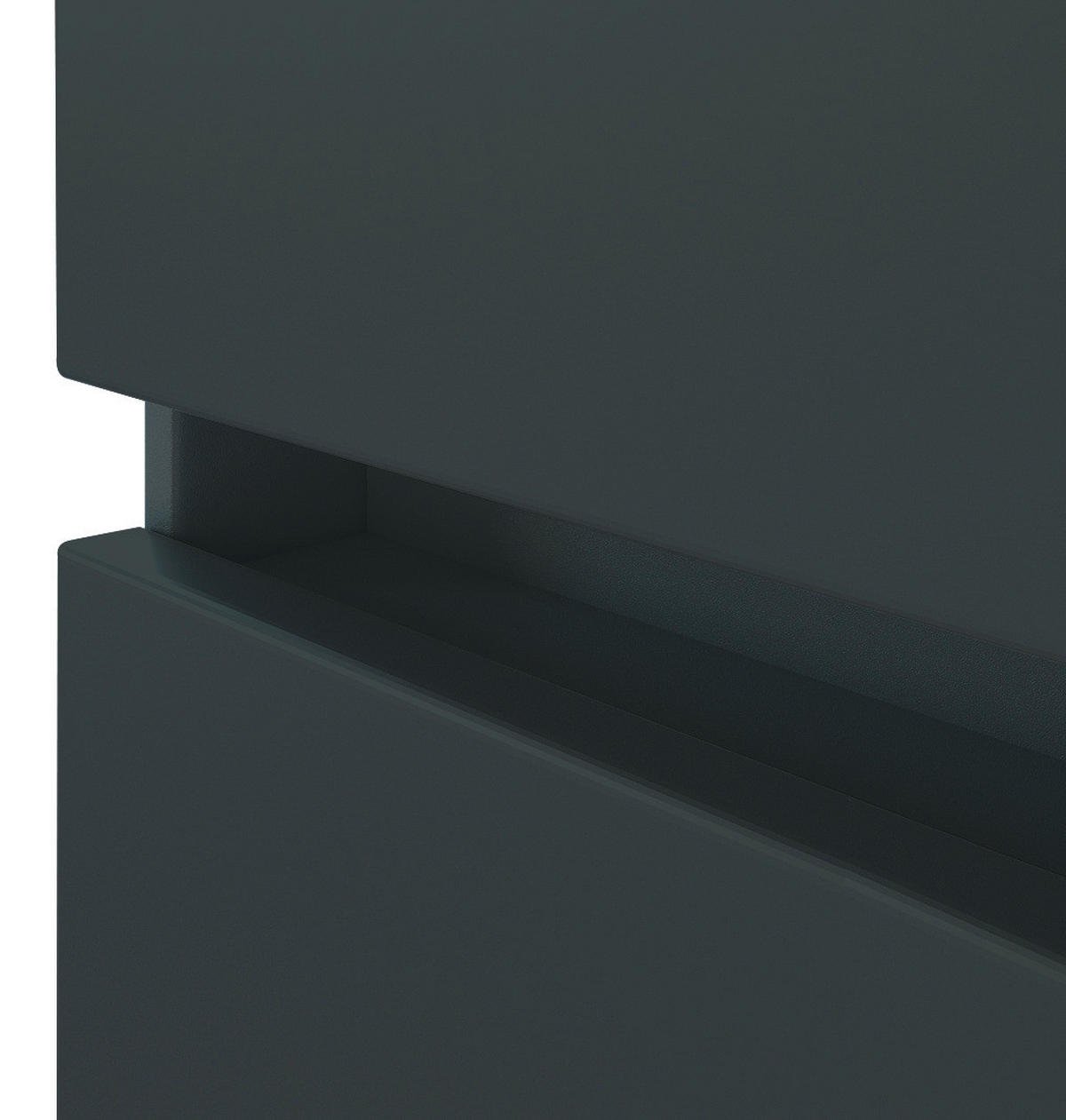 HÖGSKÅP  - grafitfärgad/silver, Basics, trämaterial/plast (40/185/35cm) - Held