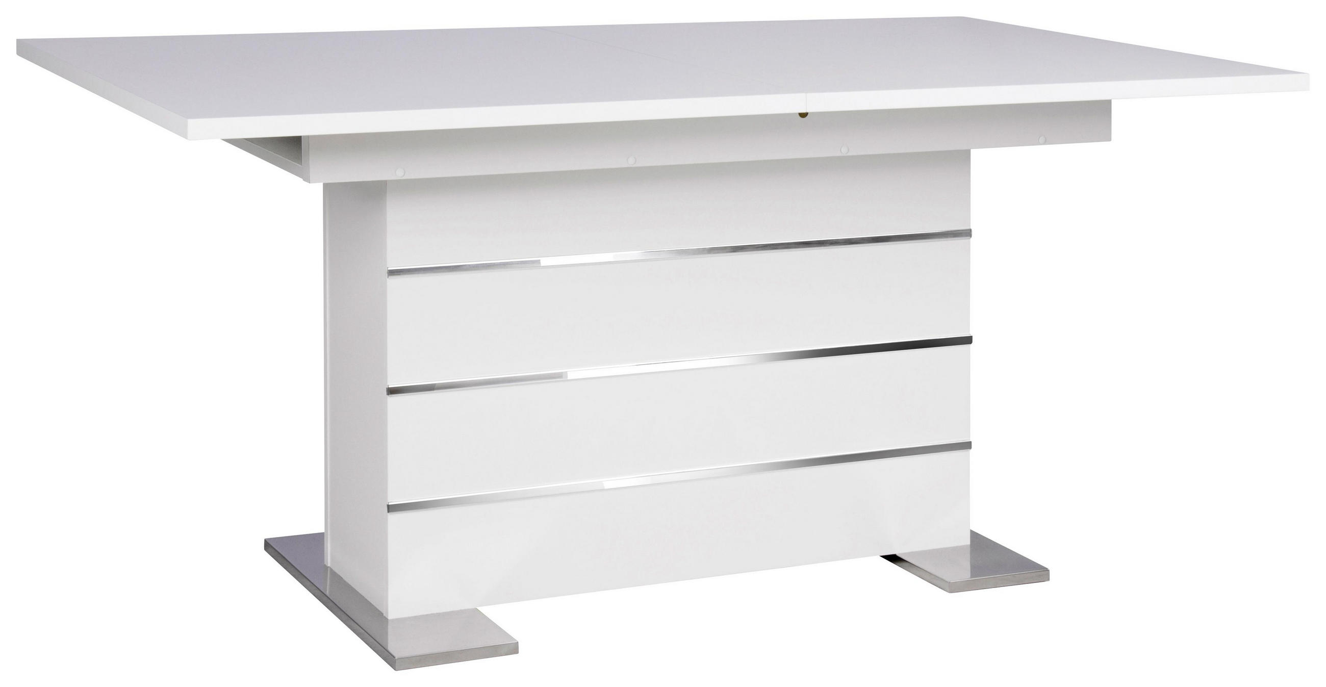 Ausziehtisch in Metall, Holzwerkstoff 160(200)/90/76 cm