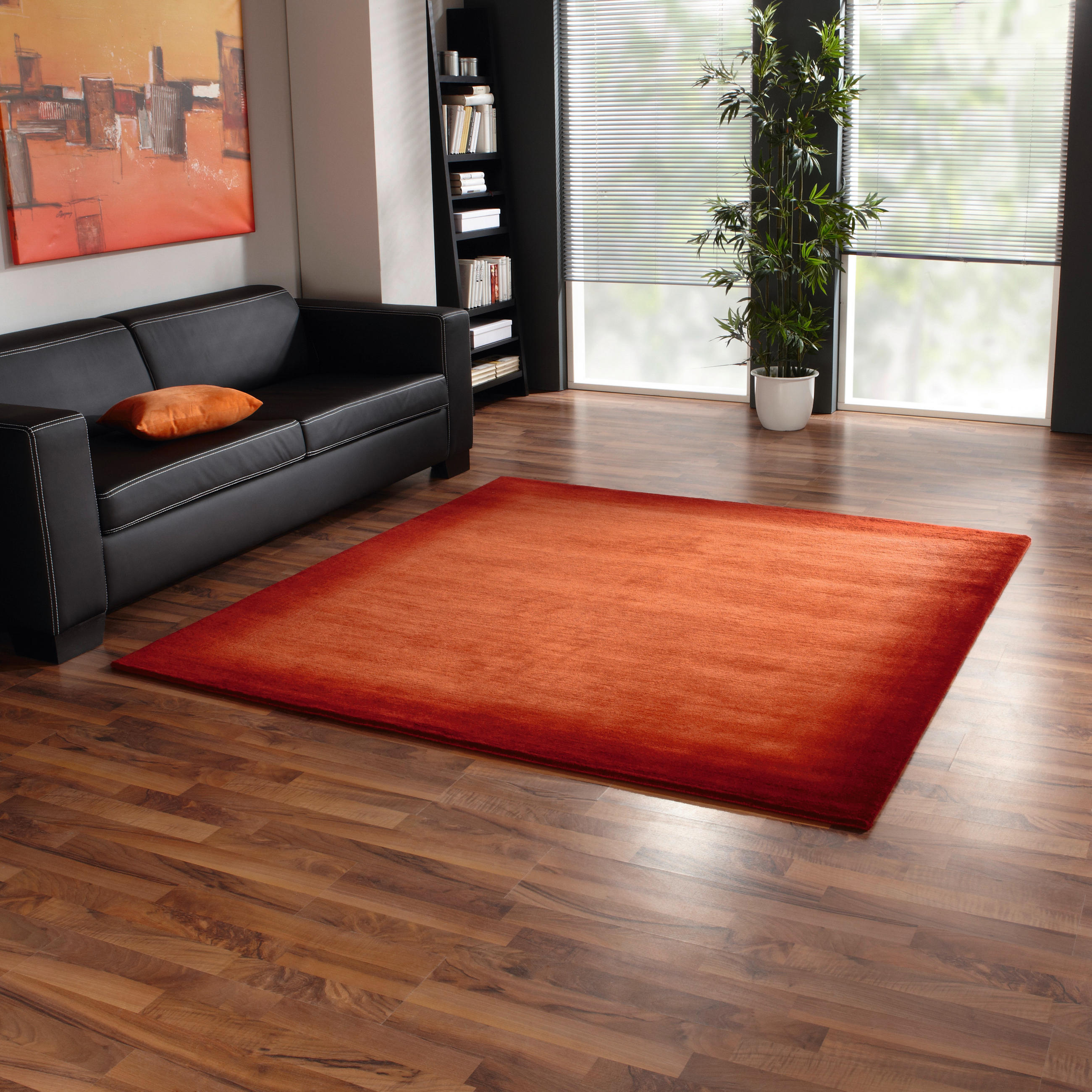 WOLLTEPPICH 250/300 cm Vinciano Tami Orange, Rot  - Rot/Orange, Basics, Textil (250/300cm) - Cazaris