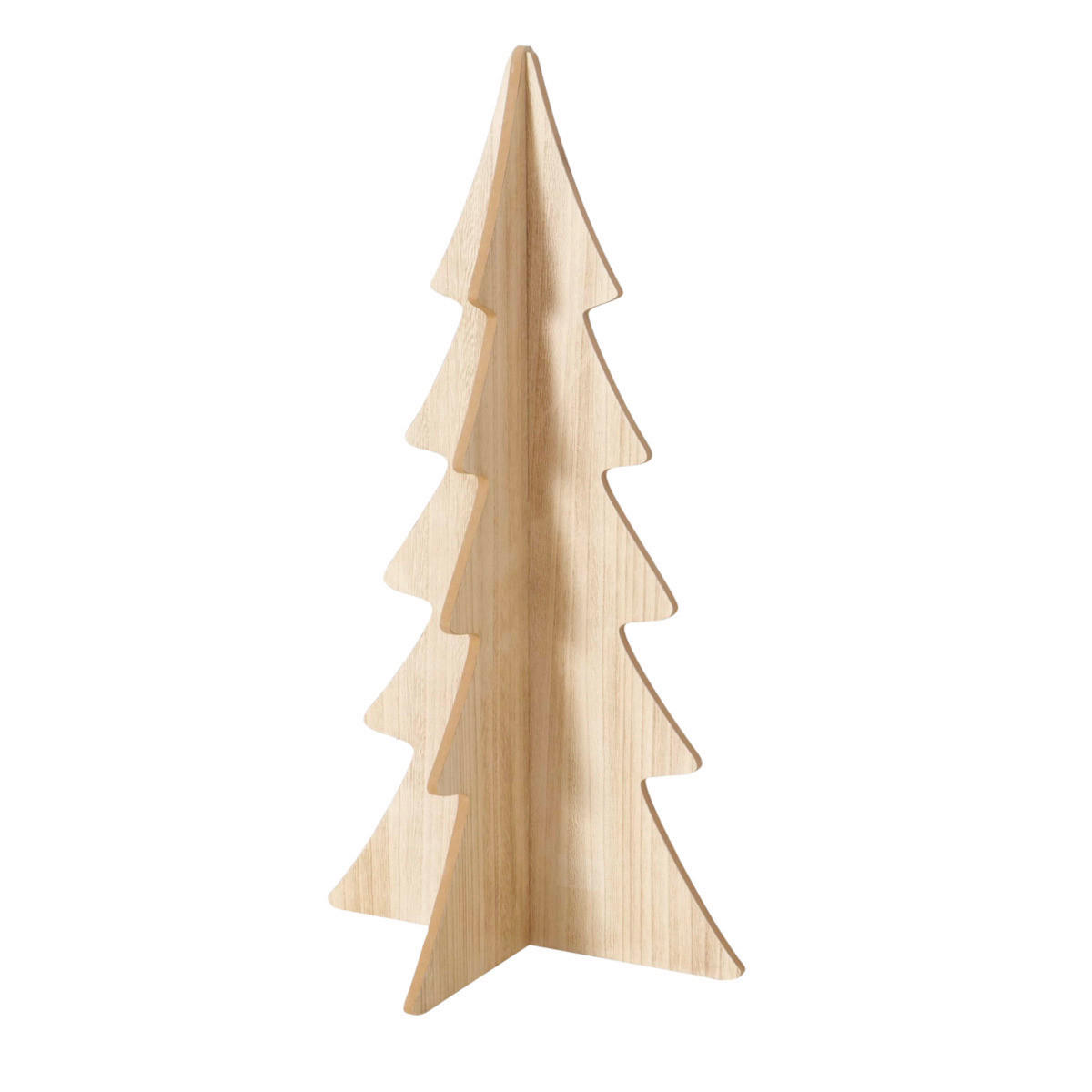 DEKOWEIHNACHTSBAUM Naturfarben  - Naturfarben, Basics, Holz/Holzwerkstoff (37/70cm)