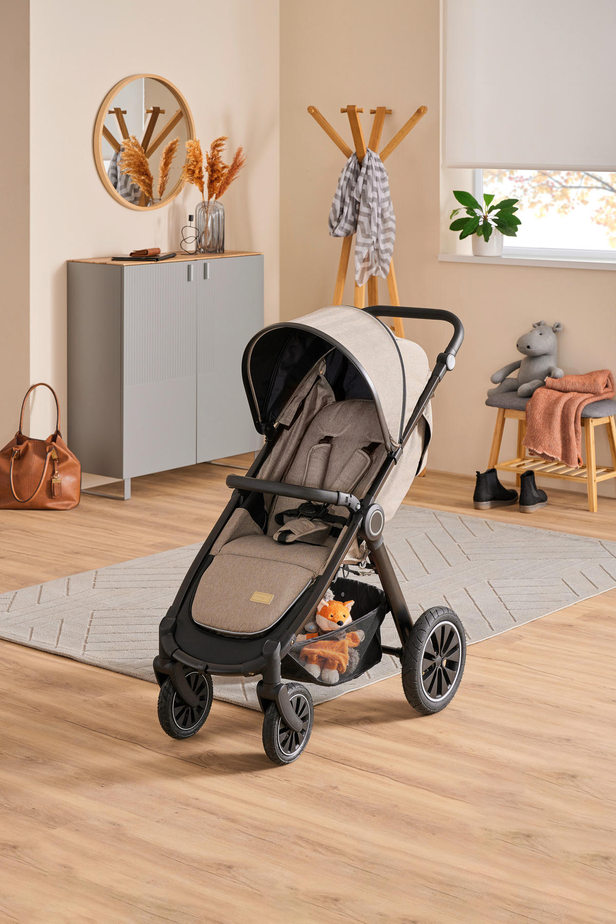 SULKY Smart  - svart/taupe, Trend, metall/textil (115/56/105cm) - Jimmylee