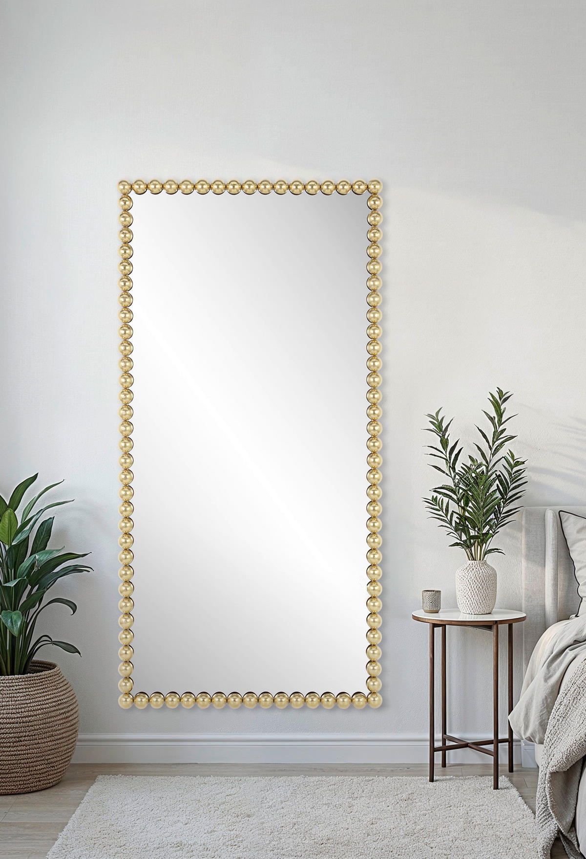 WANDSPIEGEL 95/185/5 cm    in rechteckig  - Goldfarben/Schwarz, Design, Glas/Holzwerkstoff (95/185/5cm) - MID.YOU
