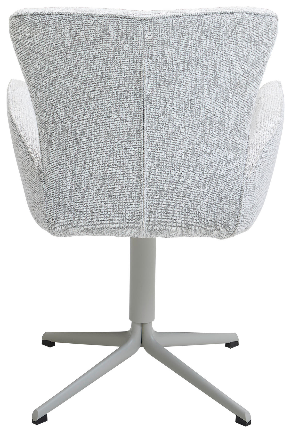 ARMLEHNSTUHL  in Eisen Jacquard, Flachgewebe  - Hellgrau/Grau, Design, Textil/Metall (63/92/63cm) - Valdera