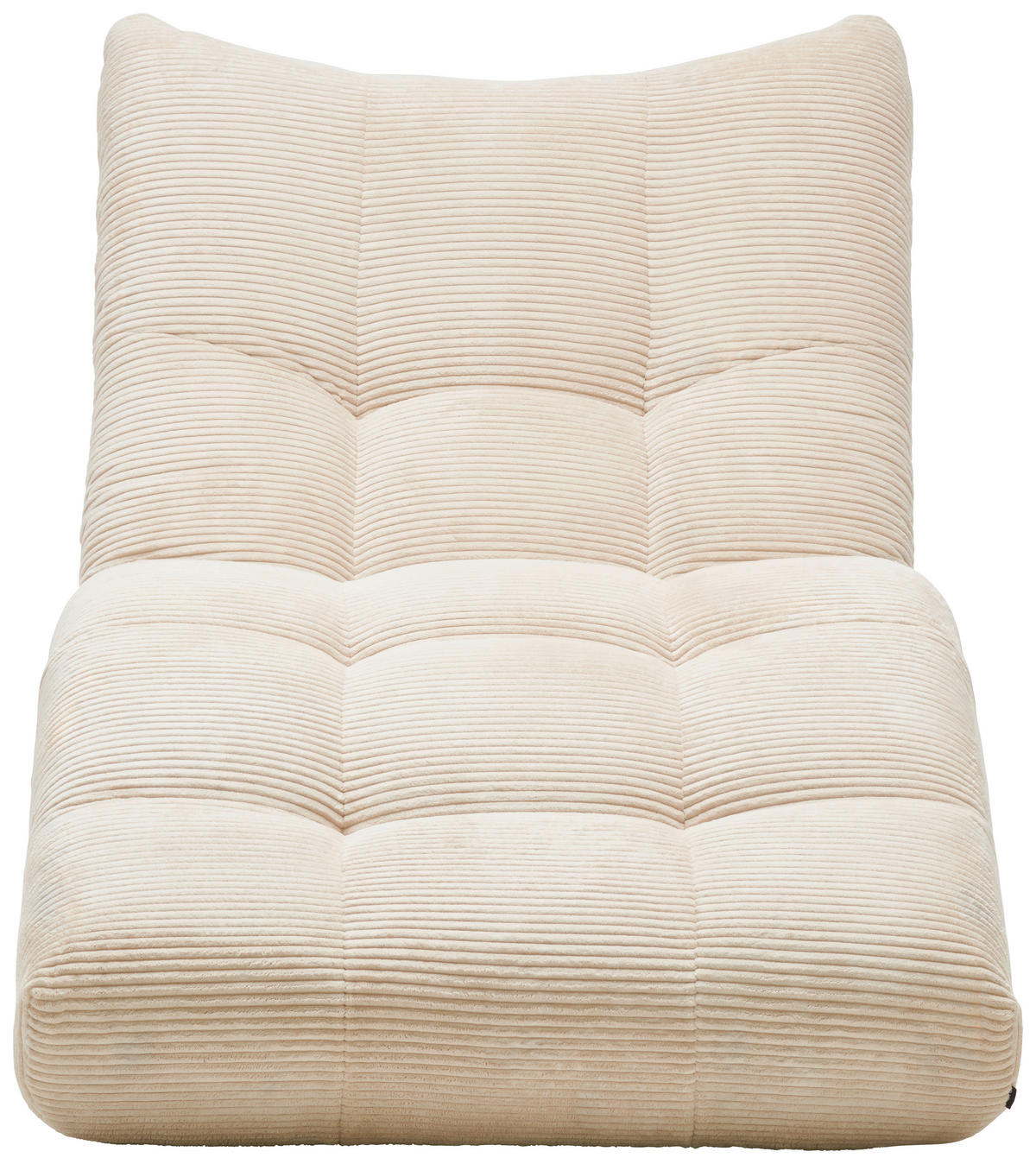 RELAXLIEGE in Cord Creme  - Creme/Schwarz, Design, Textil/Metall (87/93/188cm) - Xora