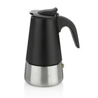 ESPRESSOKOCHER Ferrara  - Schwarz, KONVENTIONELL, Metall (9/17cm) - Kela