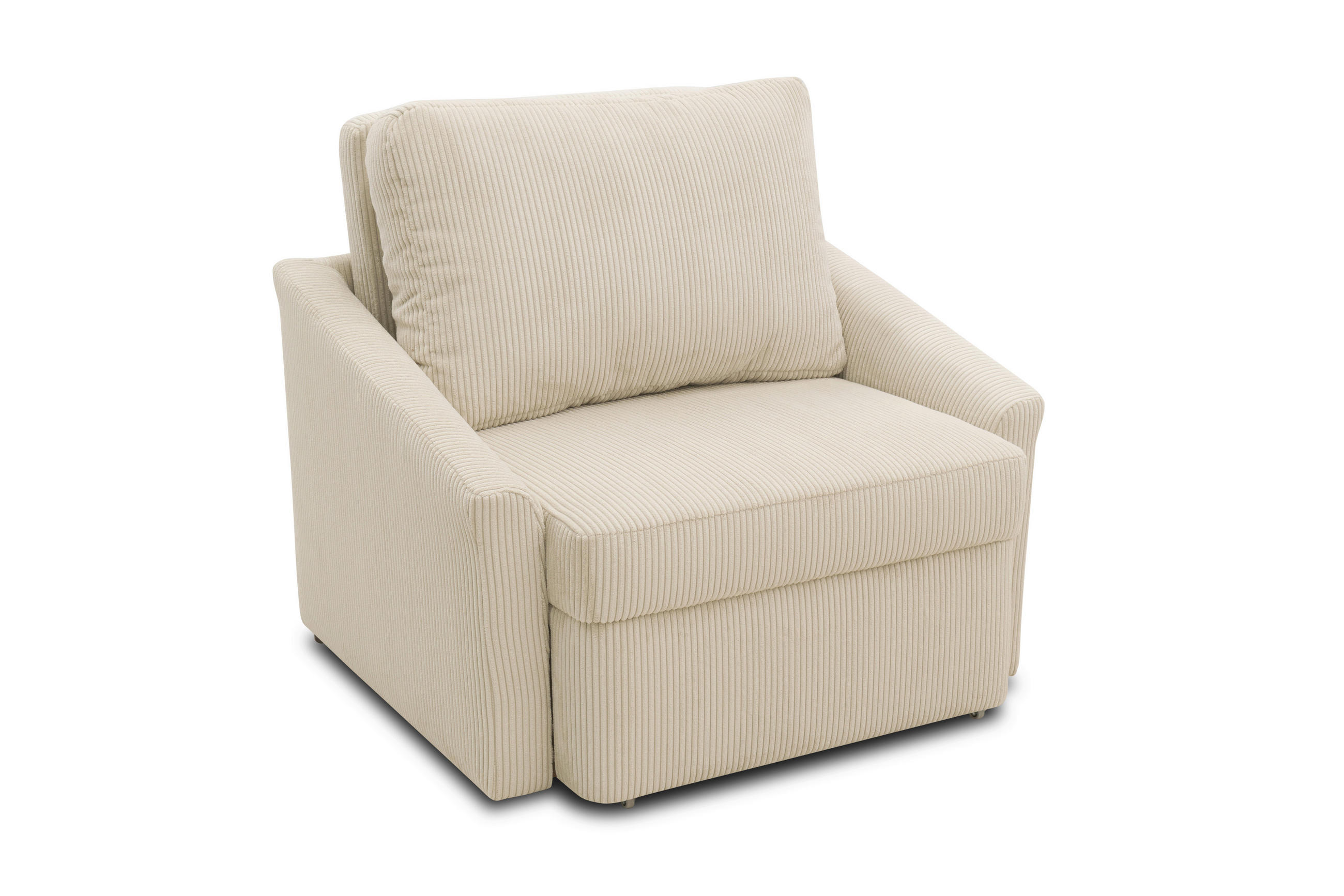 SCHLAFSESSEL RELAX BOX Mikrofaser Beige    - Beige/Schwarz, Basics, Kunststoff/Textil (108/86/96cm) - MID.YOU