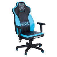 GAMINGSTUHL Blau, Schwarz Kunststoff, Textil   - Blau/Schwarz, MODERN, Kunststoff/Textil (59,5/102,5/66cm) - Minecraft