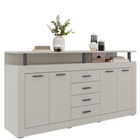 SIDEBOARD  in 195/88/38 cm  - Kaschmir/Anthrazit, Basics, Holzwerkstoff/Kunststoff (195/88/38cm) - Xora