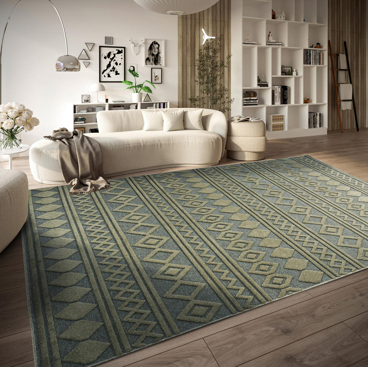 FLACHWEBETEPPICH 200/290 cm Kollektion 1879 Waldgrün  - Waldgrün, Design, Textil (200/290cm) - Villeroy & Boch
