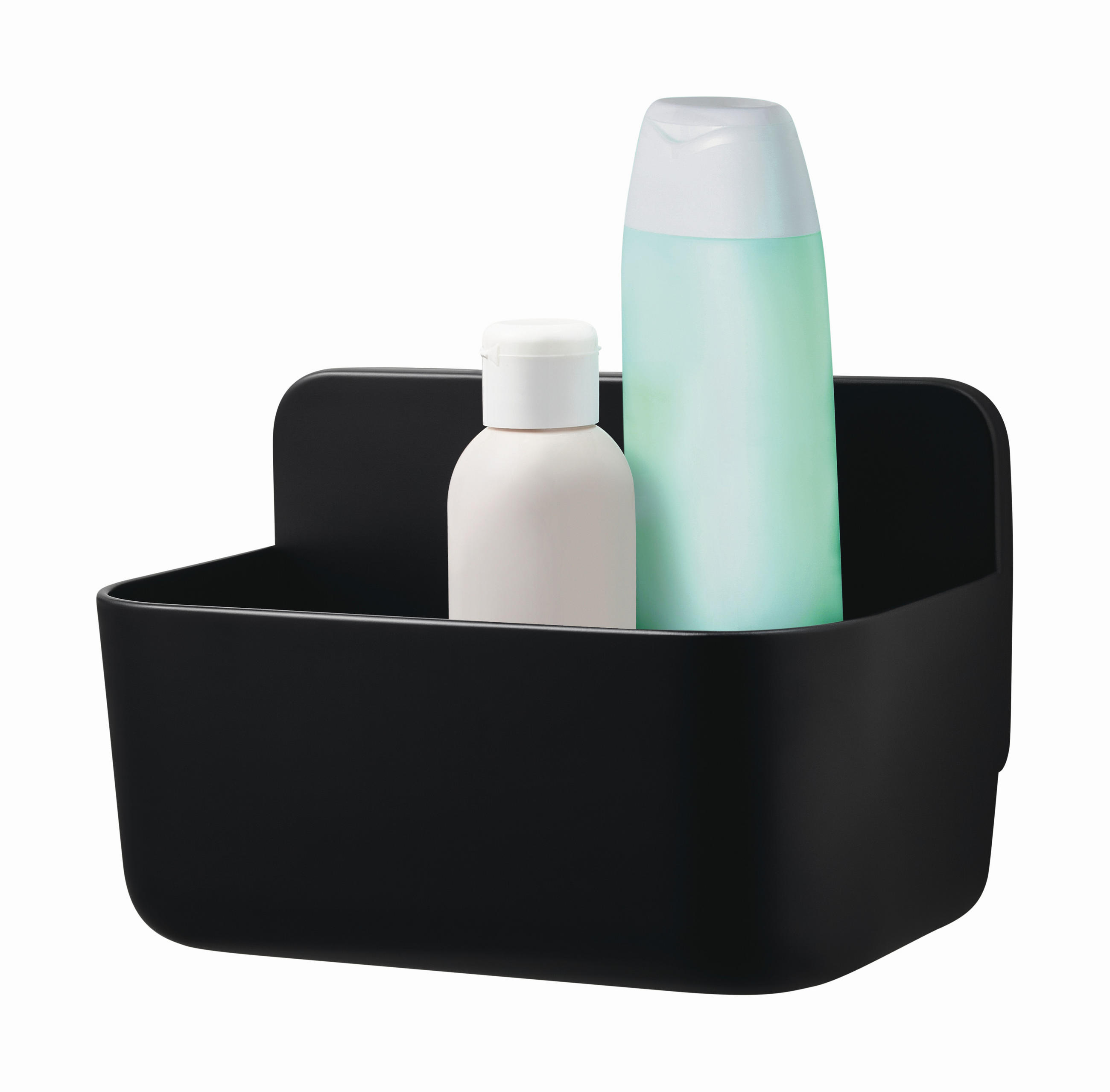 DUSCHKORB - Schwarz, KONVENTIONELL, Kunststoff (20/11/12cm) - Tesa