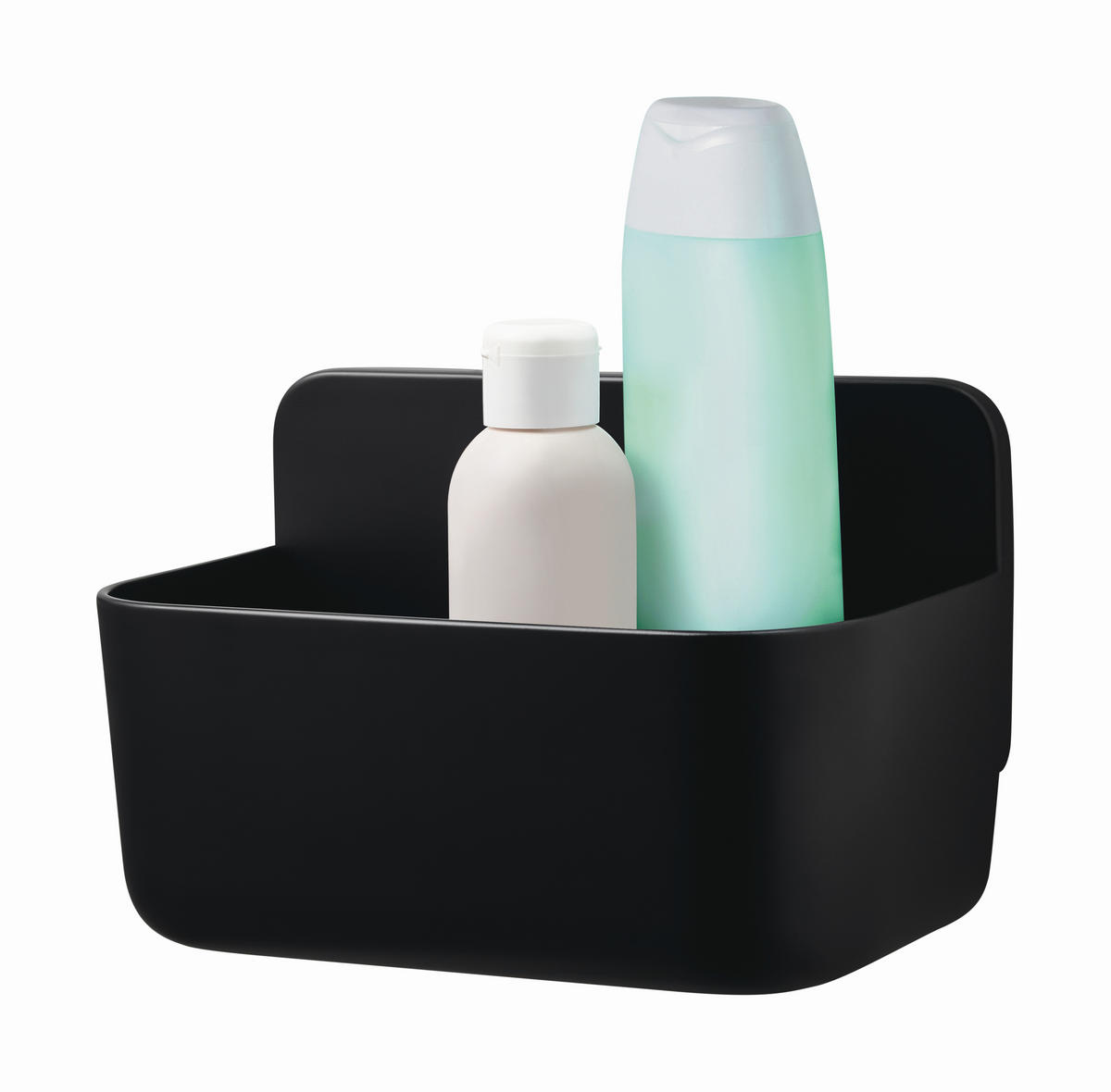 DUSCHKORB - Schwarz, KONVENTIONELL, Kunststoff (20/11/12cm) - Tesa