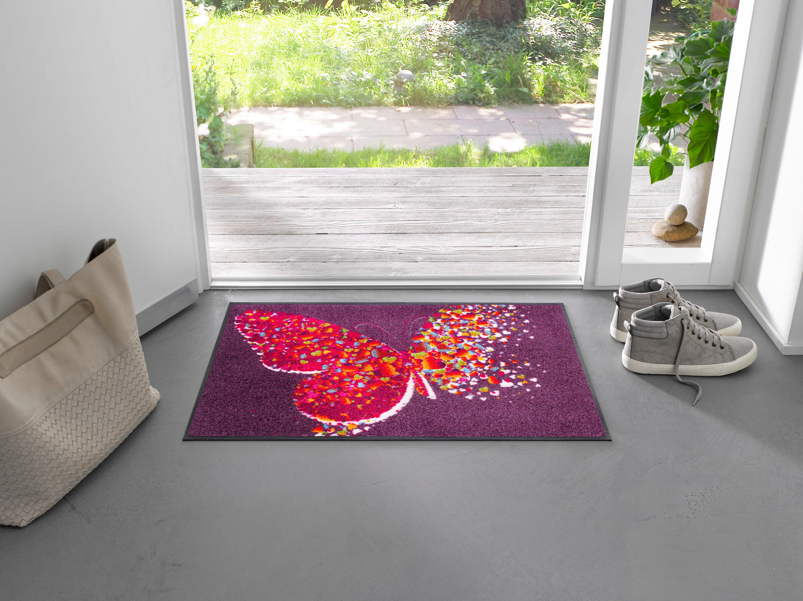 ROHOŽKA, 50/75 cm - lila, Konventionell, textil/plast (50/75cm) - Esposa