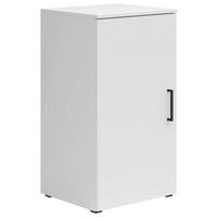 KOMODA, bílá, 45/83/40 cm - bílá/černá, Moderní, kompozitní dřevo/plast (45/83/40cm) - Carryhome