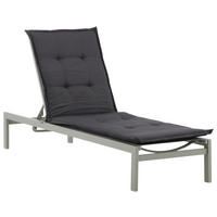 DYNA TILL SOLSÄNG   60/5.5/193 cm  - mörkgrå, Klassisk, textil (60/5.5/193cm) - Gardenson