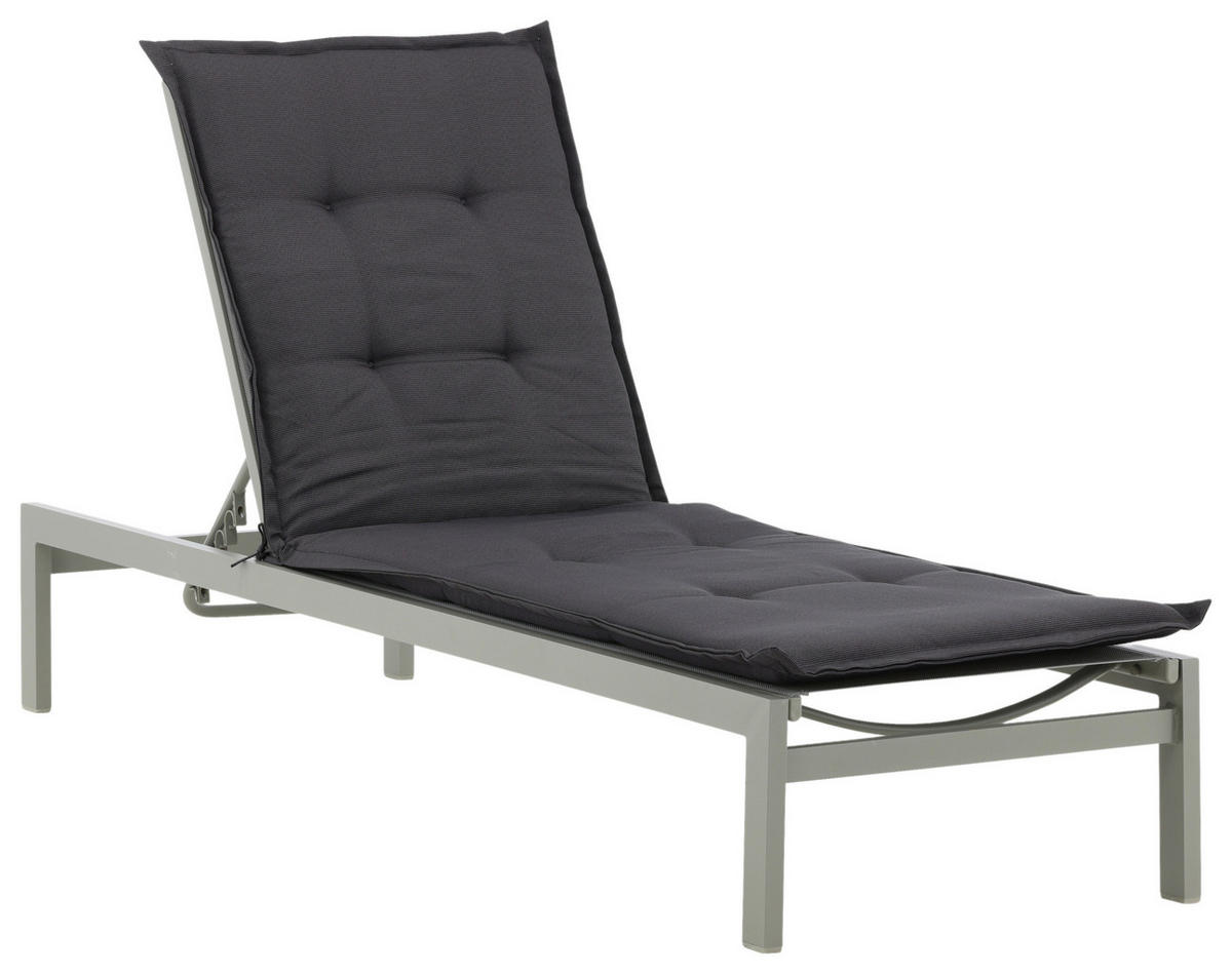 DYNA TILL SOLSÄNG   60/5.5/193 cm  - mörkgrå, Klassisk, textil (60/5.5/193cm) - Gardenson