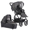 KINDERWAGENSET 369369 FX4 CLASSIC SET - Schwarz, Basics, Textil/Metall (57/129/100cm) - Gesslein