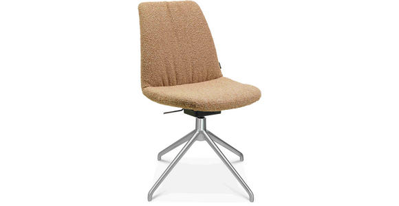 STUHL in Aluminium Flachgewebe Metall, Textil - Orange, Design, Textil/Metall (46/81,5-84,5/55cm) - Johann Jakob