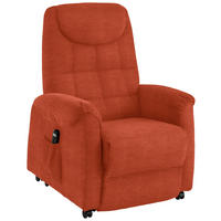 FERNSEHSESSEL in Mikrofaser Orange  - Schwarz/Orange, Konventionell, Kunststoff/Textil (83/113/92cm) - Xora